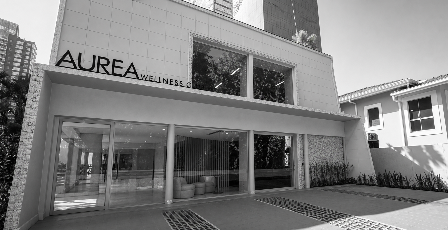Fachada da Aurea Wellness Club